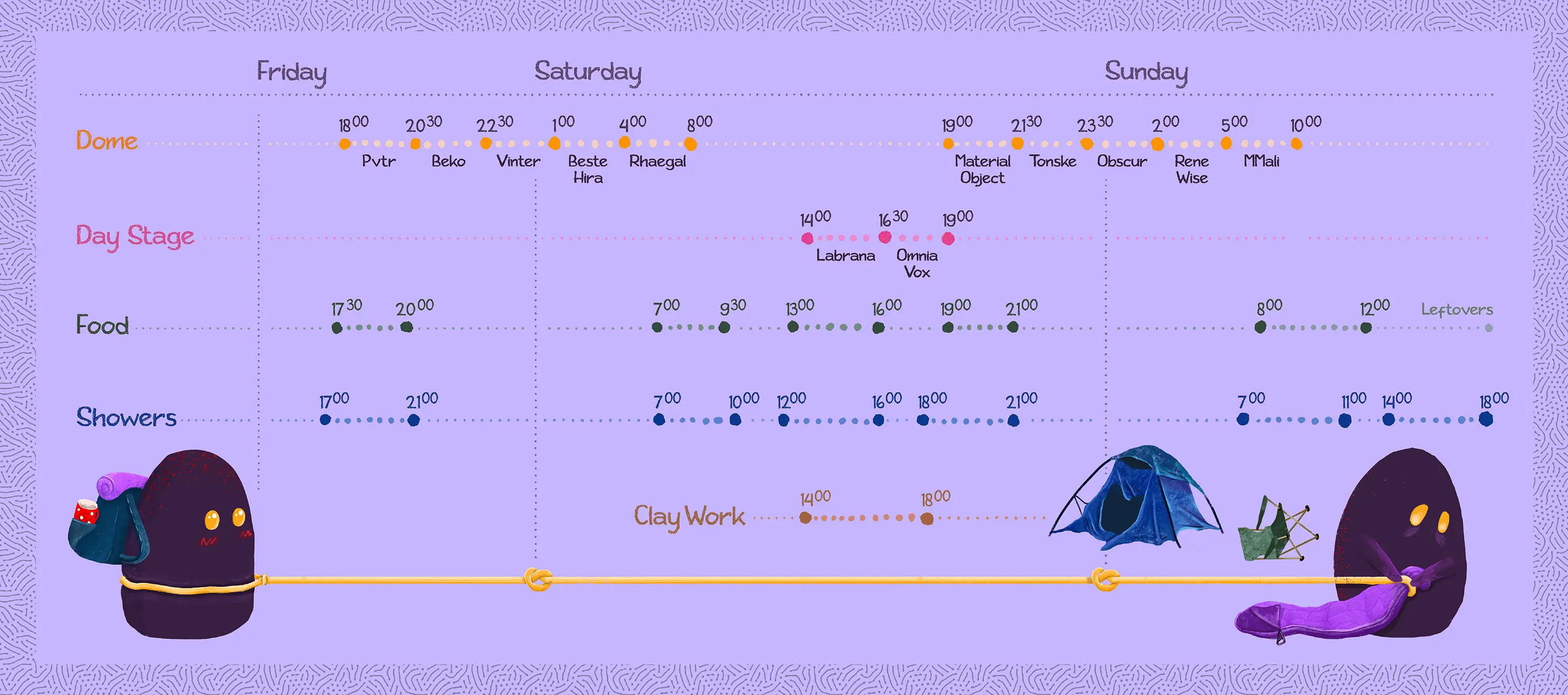 Endemit 2025 festival timetable